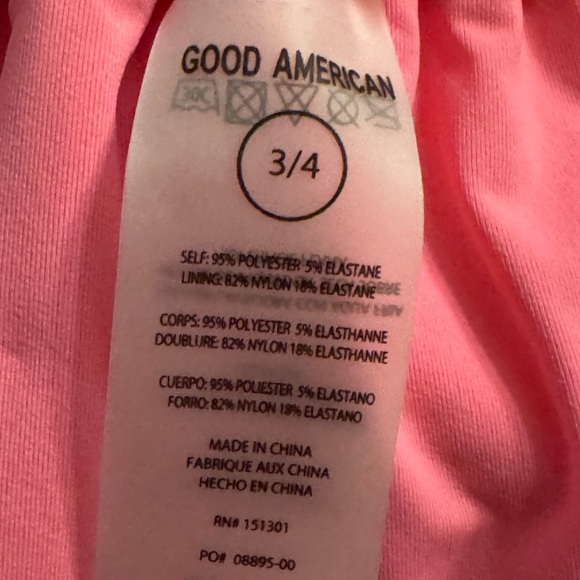 Good American L/XL Size 3/4 Pink is Better Always Fits Bikini Bottom NWT - Picture 9 of 10